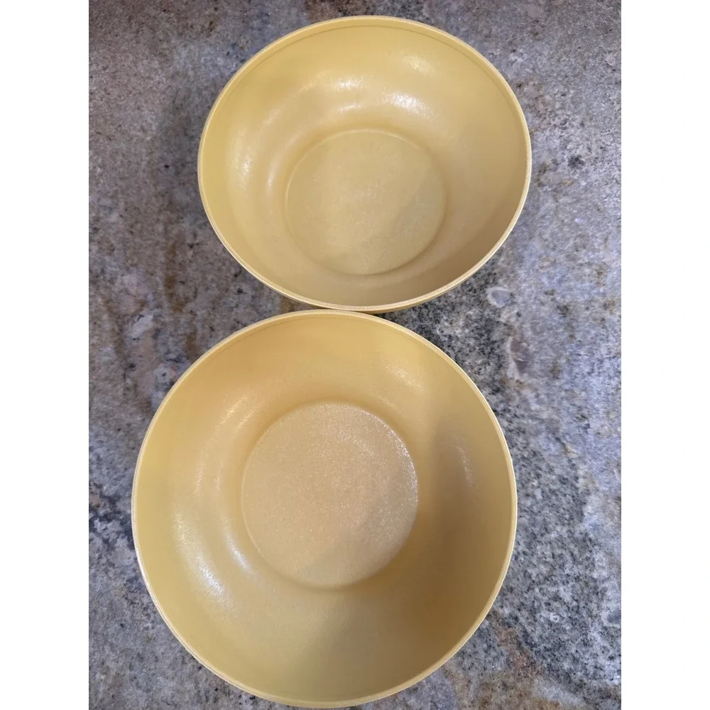 Vintage Tupperware Yellow Cereal Bowls Set of 2 Model‎ 890